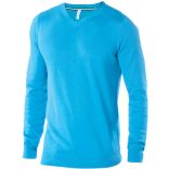 Pull homme col V K974 - Tropical Blue