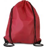 Sac à dos avec cordelettes KI0104 - Cherry Red - 44 x 34 cm