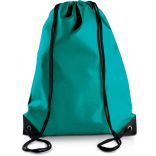 Sac à dos avec cordelettes KI0104 - Turquoise - 44 x 34 cm