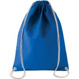 Sac à dos en coton avec cordelettes KI0125 - Dark royal Blue