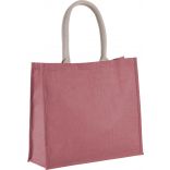 Sac de plage en jute KI0219 - Light Marsala-One Size