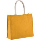 Sac de plage en jute KI0219 - Yellow-One Size