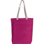 Sac shopping en juco KI0229 - Fuchsia