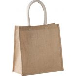 Sac style cabas en toile de jute KI0274 - Natural