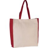 Sac cabas bicolore KI0275 - Natural / Red