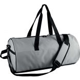 Sac de sport forme tube KI0619 - Light Grey / Black-One Size