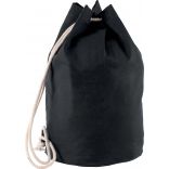 Sac marin en coton avec cordon KI0629 - Black