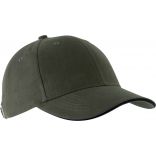 Casquette 6 panneaux Orlando KP011 - Khaki / Black