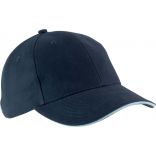 Casquette 6 panneaux Orlando KP011 - Navy / Sky Blue