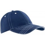 Casquette fashion 6 panneaux KP109 - Navy / White-One Size