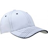 Casquette fashion 6 panneaux KP109 - White / Navy-One Size