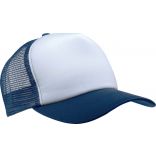 Casquette 5 panneaux Trucker KP111 - White / Navy