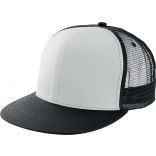 Casquette Trucker 6 panneaux KP113 - White / Black-One Size