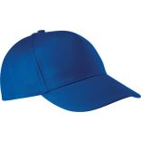 Casquette 5 panneaux en coton KP116 - Royal Blue de travers