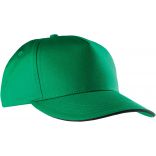 Casquette sandwich contrasté 5 panneaux KP130 - Kelly Green / Black-One Size