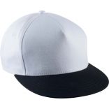 Casquette Snapback 5 panneaux KP139 - White / Black