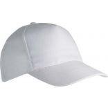 Casquette 5 panneaux polyester KP157 - White