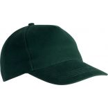 Casquette coton épais 5 panneaux KP162 - Forest Green de travers