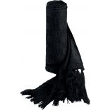 Écharpe tricot Jacquard KP402 - Black