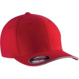 Casquette Flexit® sandwich contrasté 6 panneaux - Red / White