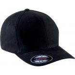 Casquette Flexit® coton brossé 6 panneaux KP907 - Black