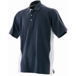 Polo sport bicolore manches courtes LV322 - Navy / White