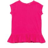 T-shirt bébé fillette à volants LW026 - Fuchsia