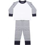 Pyjama à rayures LW072 - Navy / White