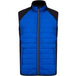 Veste sport sans manches bi-matière PA235 - Dark royal Blue / Black