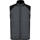 Veste sport sans manches bi-matière PA235 - sporty grey / Black