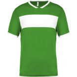 Maillot enfant polyester manches courtes PA4001 - Green / White