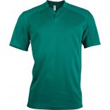 Maillot rugby unisexe manches courtes bi-matière PA418 - Dark Green