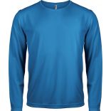 T-shirt homme manches longues sport PA443 - Aqua Blue