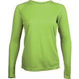 T-shirt femme manches longues sport PA444 - Lime