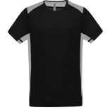 T-shirt sport bicolore PA478 - Black / Fine Grey