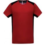 T-shirt sport bicolore PA478 - Red / Black