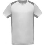 T-shirt sport bicolore PA478 - White / Fine Grey