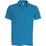 Polo homme sport manches courtes PA482 - Aqua Blue