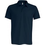 Polo maille piquée sport manches courtes PA485 - Dark Grey / Black