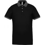 Polo homme piqué performance PA489 - Black / sporty grey