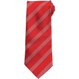 Cravate Four Stripe PB62 - Red / Silver