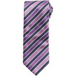 Cravate Candy Stripe PB766 - Navy / Magenta