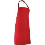 Tablier à bavette "Colours" PR150 - Red