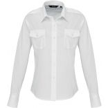 Chemise manches longues femme Pilote PR310 - White