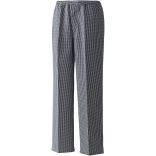 Pantalon de cuisine "Pull On" PR552 - Black / White