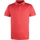 Polo respirant bouton pression Coolchecker PR612 - Red