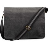 Sac courrier vintage en toile QD610 - Vintage Black