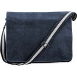 Sac courrier vintage en toile QD610 - Vintage Oxford Navy