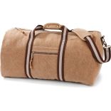 Sac de voyage vintage en toile QD613 - Sahara - 58 x 30 x 30 cm