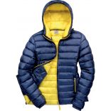 Doudoune femme à capuche Snowbird R194F - Navy / Yellow